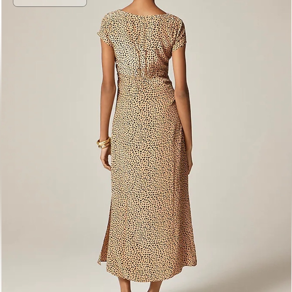 J crew Squareneck slip dress in spot print - Picture 3 of 6